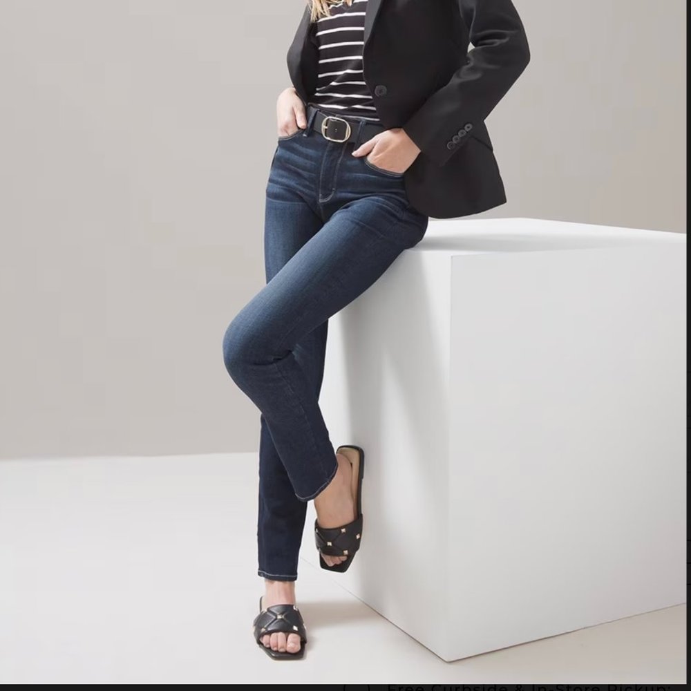 WHBM Sculpt Slim Jeans High Rise 12 LONG